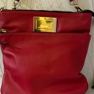 Juicy Couture Red Leather Shoulder Bag